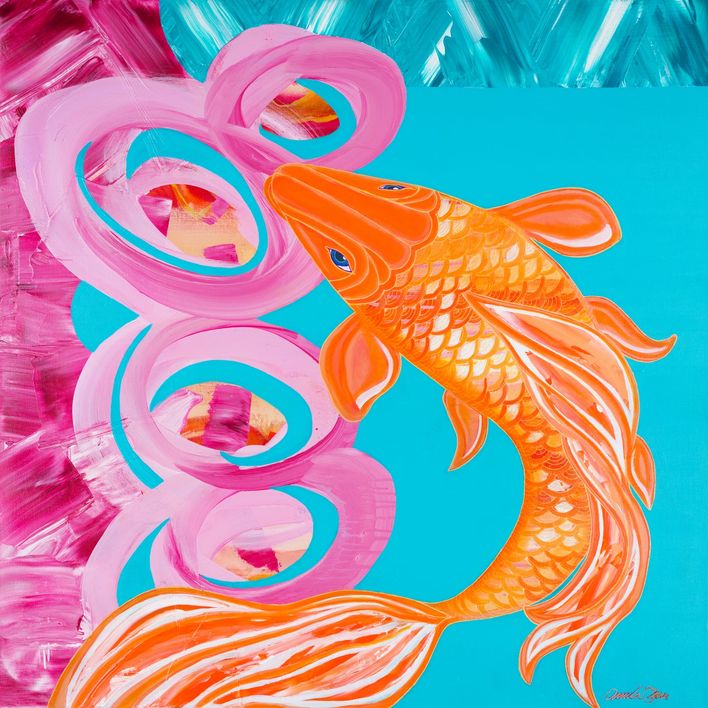 'Lady Koi' Original Painting