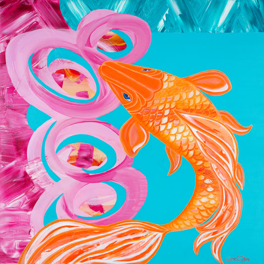 'Lady Koi' Original Painting